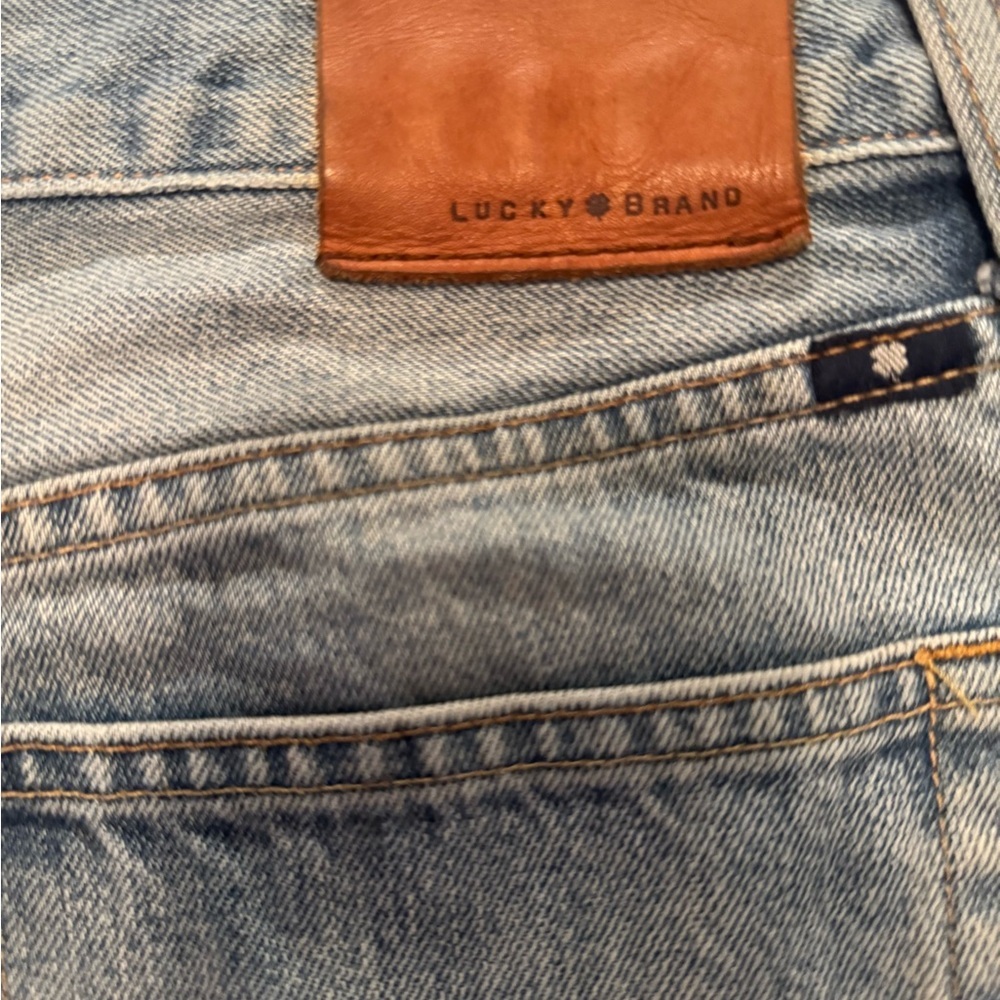 Lucky Brand Light Blue Distressed Cut off Jean Shorts - Picture 6 of 7